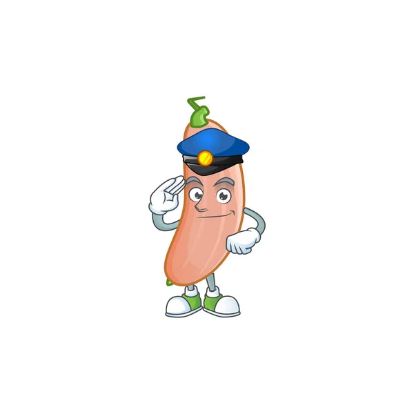 バナナスカッシュ漫画キャラクター警察官の衣装 — ストックベクタ
