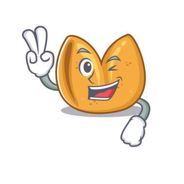 Şans kurabiyesi karakteri İki parmaklı çizgi film stili