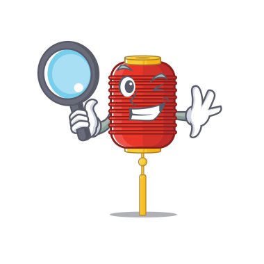 Bir göz Çin feneri Dedektif çizgi film karakteri tarzı