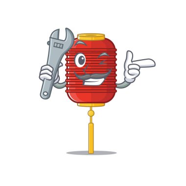 Profesyonel Tamirci Çinli Fener Maskotu Karakter Tarzı