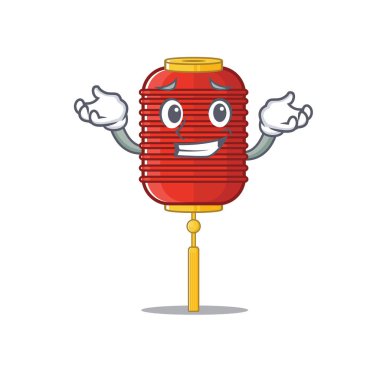 Süper Havalı sırıtan Çin feneri maskot tarzı