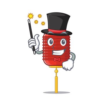 Çin Feneri Sihirbazı tarzında çizgi film karakteri tasarımı