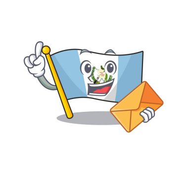 Zarfla Mutlu yüz Bolivya maskotu tarzı