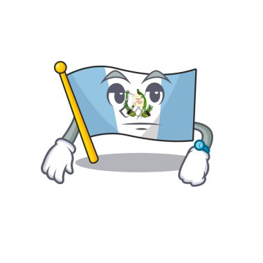 Çizgi film karakteri maskot tasarımında bayrak Bolivya 'sı bekleniyor