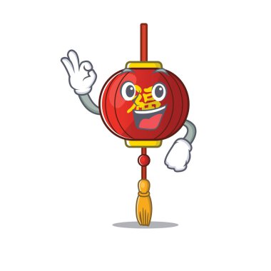 Tatlı Asya feneri çizgi film karakteri güzel bir jest yapıyor.