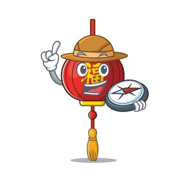 Kâşif Asya fener çizgi film karakteri elinde pusula tutuyor.