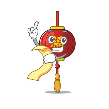 Tatlı Asya feneri çizgi film karakteri. Menüsü hazır.