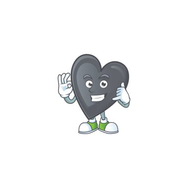 Bana havalı siyah aşk çizgi film karakteri tasarımı de.