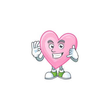 Bana havalı pembe aşk çizgi film karakteri tasarımı de.