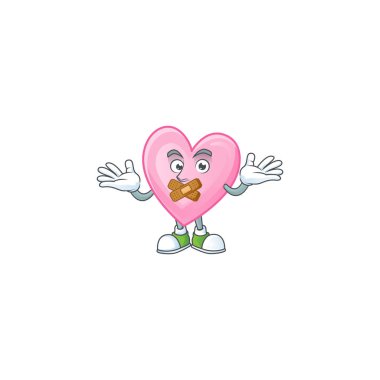 Sessiz hareketlerle pembe aşk çizgi film karakteri tarzı