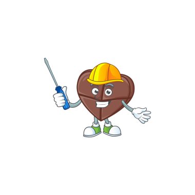 Şirin ve havalı otomotiv çikolatası aşkı maskot tasarımında sunuluyor.