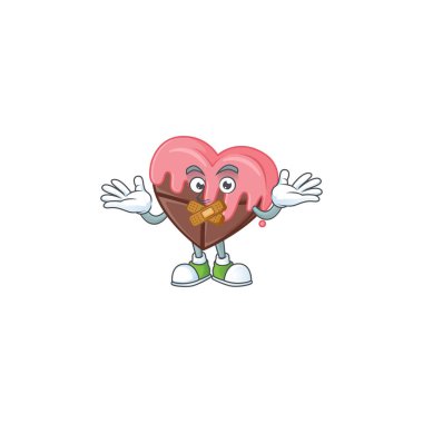 Sessiz hareketlerle pembe çizgi film karakteri tarzında çikolataya bayılırım.