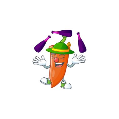 Şirin ve havalı Portakallı Biberli Hokkabazlık karakteri