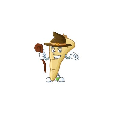 Mutlu Yüz Cadı yaban havucu çizgi film karakteri tarzı