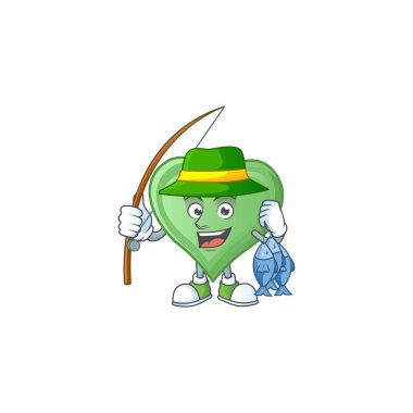 Bir Mutlu Balık Yeşili Aşk Tasarımı