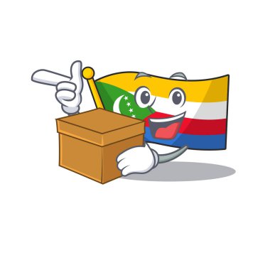 Kutu Süper Komik bayrak çizgi film karakteri tarzıyla