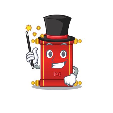 Çin parşömenlerinin çizgi film karakter tasarımı Sihirbaz tarzı