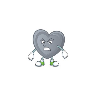 Kızgın yüzlü, gri aşkın çizgi film karakteri.