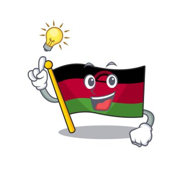 Çizgi film tarzında şirin bir bayrak düşün.