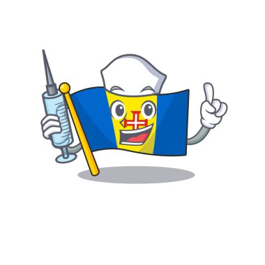 Şirin hemşire bayrağı, şırıngalı çizgi film karakteri.