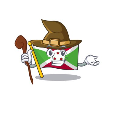 Mutlu Cadılar Bayramı Cadısı Burundi çizgi film karakteri tarzı