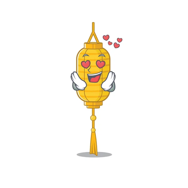 Happy cute lamp hanging cartoon design — стоковый вектор