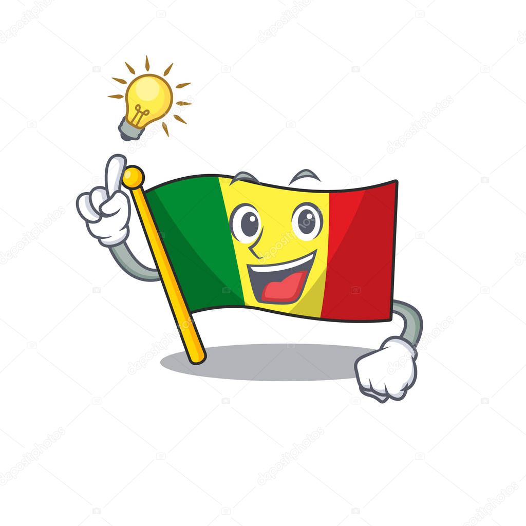 Have an idea cute flag mali on a cartoon style