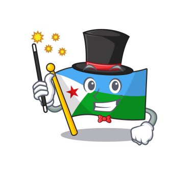 Djibouti Sihirbazlık tarzının çizgi film karakteri tasarımı