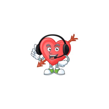 Smiley Arrow, kulaklık takarak çizgi film karakteri tasarımını sever.