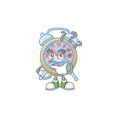 Saat sevgisi maskot tarzı, kafa karıştırıcı bir jest.