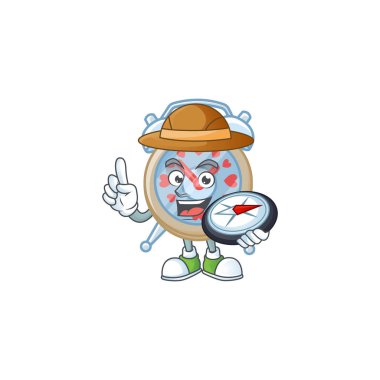 Saat aşkı stilize Explorer bir pusula var