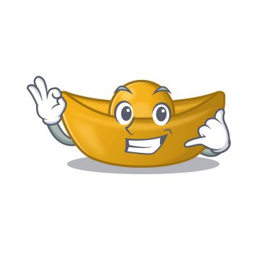 Bana sevimli Çin ingot maskotu çizgi film stili de.