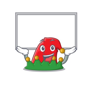 Sevimli çizgi film karakteri Elf şapkası