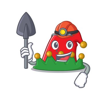 Havalı madenci maskot şapkası.