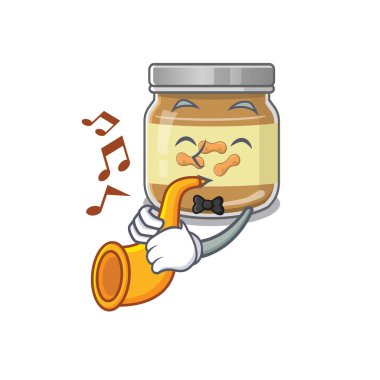 Fıstık ezmesinin trompetli karikatür karakteri.