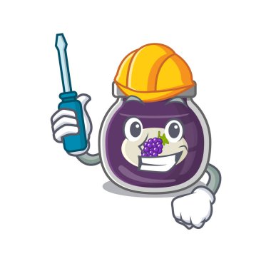 Çizgi film karakteri tarzında havalı üzüm reçeli