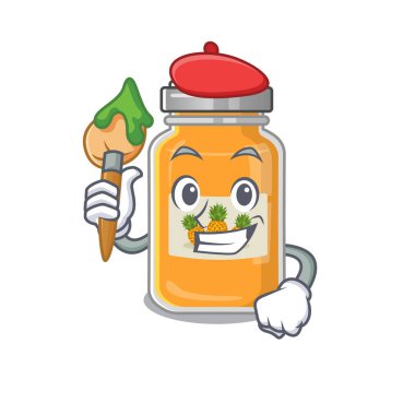 Ananas reçeli sanatçısının fırçalı çizgi film karakteri