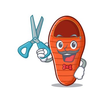 Mutlu Berber uyku tulumu maskot karakter tarzı