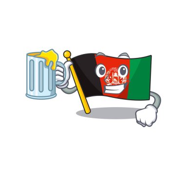 Afgan bayrağının büyük bardaklı maskot tasarımı kutlu olsun.