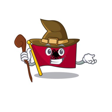 Mutlu Cadı bayrağı albania Çizgi film karakter tasarımı