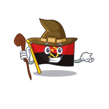 Mutlu Cadı bayrağı angola Çizgi film karakter tasarımı