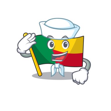 Beni Scroll çizgi film karakteri şapkalı bir bayrak simgesi.