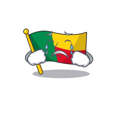 Üzücü Ağlayan Bayrağım Çizgi film karakteri tasarımı