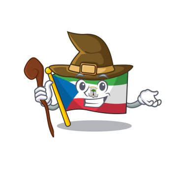 Mutlu Cadı Bayrağı Ekvator Ginesi Çizgi film Karakter Tasarımı