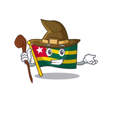 Mutlu Cadı bayrağı gidecek Çizgi film karakter tasarımı