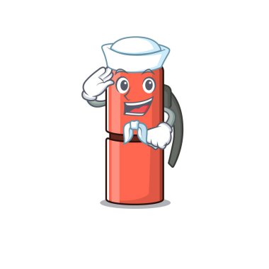Termos şişesinin bir simgesi. Parşömen çizer. Şapka giyen bir çizgi film karakteri.