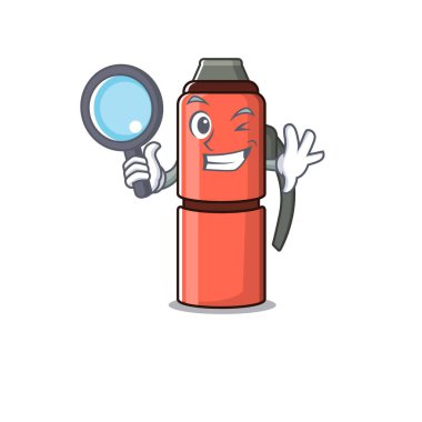 Akıllı termos şişesi Dedektif çizgi film karakteri tasarımı