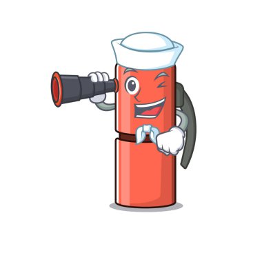 Mutlu Sailor termos şişesi Dürbünlü çizgi film tasarımı