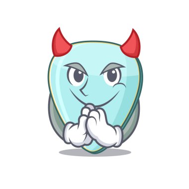 Şeytan gitar plectrum Karakter tasarımı çizgi filmi