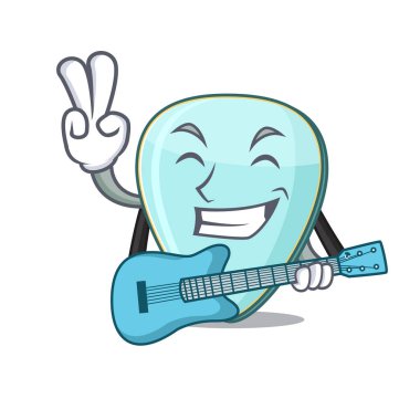 Gitarlı plectrum performansının maskotu